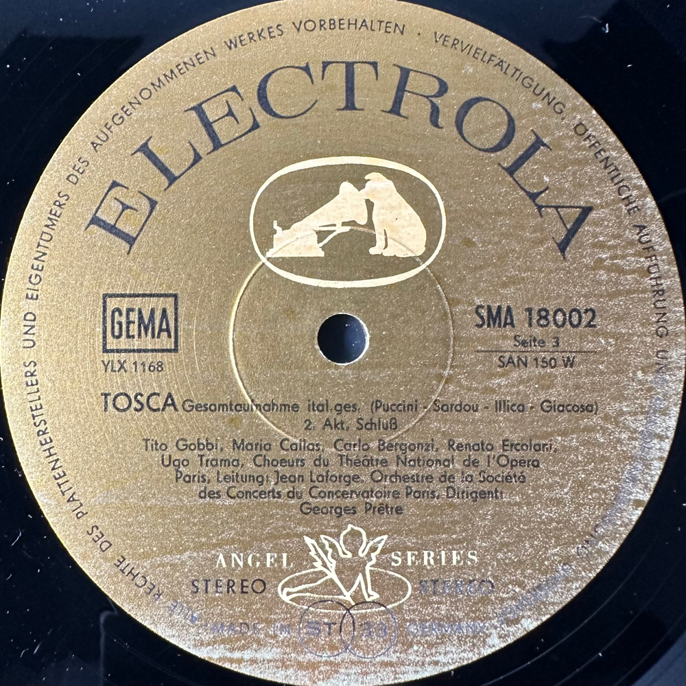 Пуччини - Тоска 2LP (Германия 1965г.)
