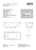 Ванна Salini Orlanda S-Sense 170x80 102016M белая матовая