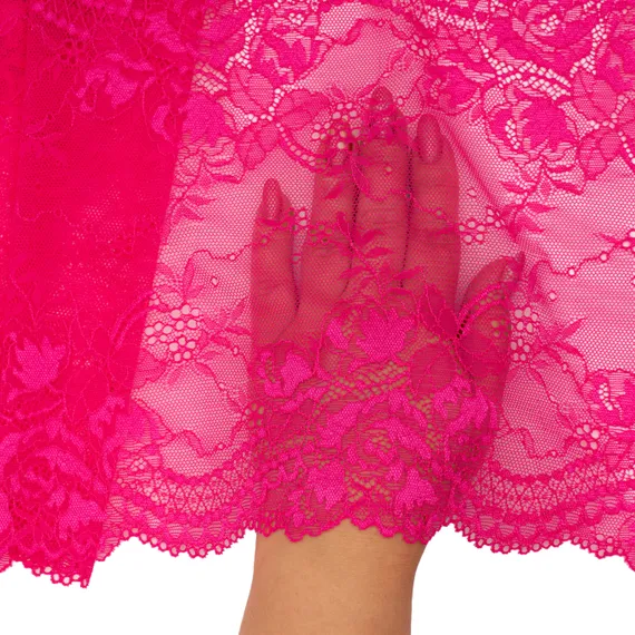 Кружево эластичное розовая фуксия 23 см