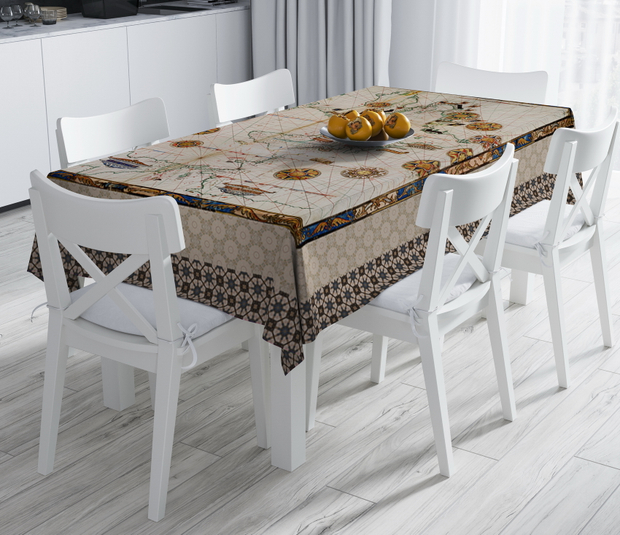 Скатерть "Средневековая карта мира 2"