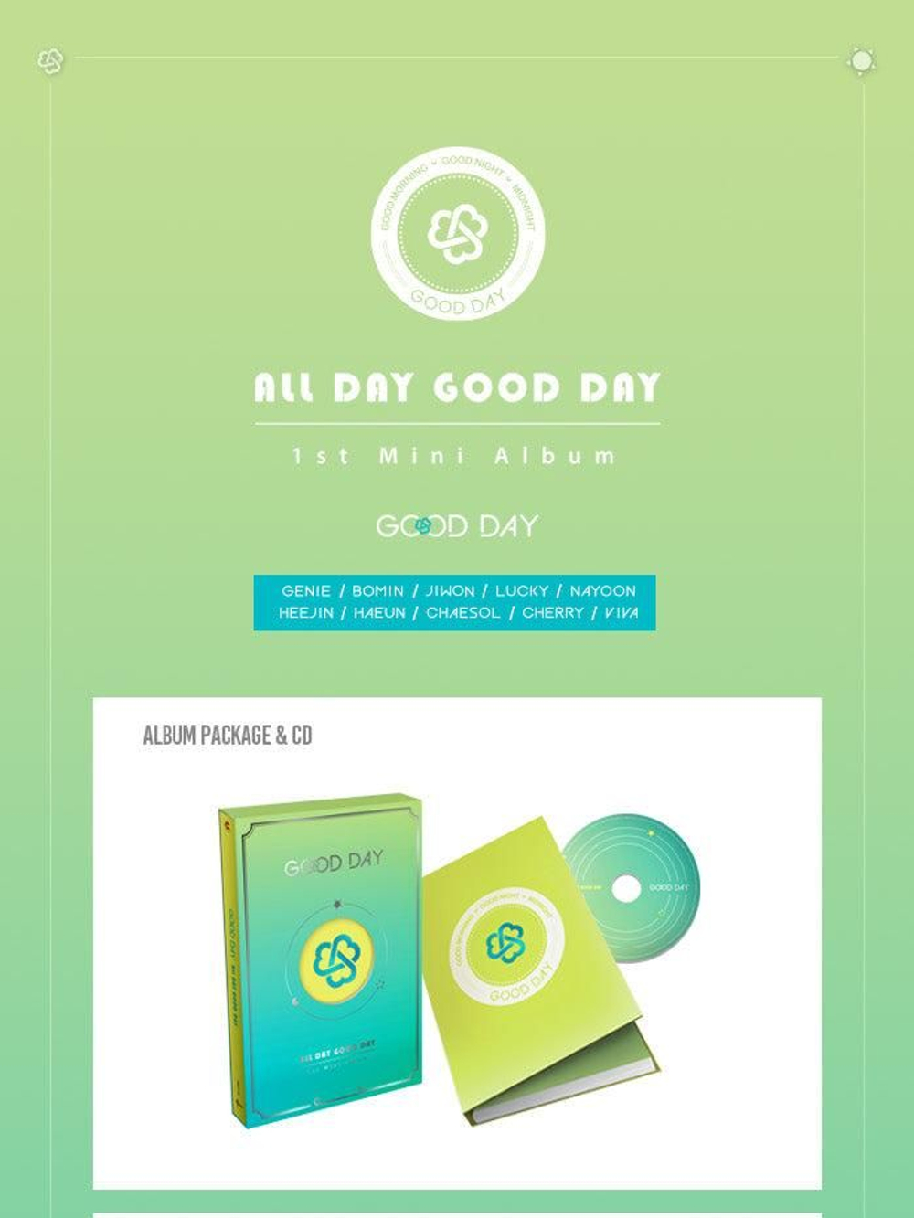 Альбом Good Day - All Day Good Day 1st Mini Debut Album
