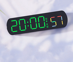 Часы настольные LED MIRROR NO.: 6639 Green&RGB