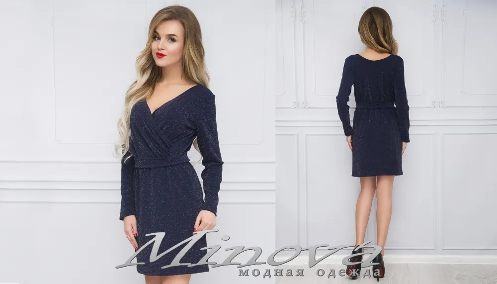Платье 3088-1 (т.синий) Minova