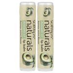 Softlips, Naturals, бальзам для губ с маслом авокадо, мед и мята, 2 стика по 4,2 г (0,15 унции)