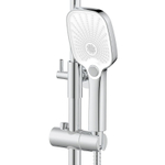 Душевая система Azario Conda с квадратным тропическим душем, керамический картридж, шланг 150 см, хром (AZ-K2311)