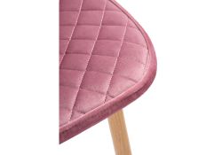 Стул на металлокаркасе Capri pink / wood