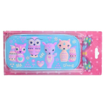 Пенал-футляр Qitong без наполнения, 22,5*10*3,5 см, серия "Звери", ЭВА, 3 цвета ассорти