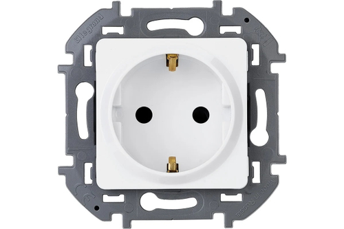 Legrand INSPIRIA Белый Розетка 2К+З - немецкий стандарт - 16 А - 250 В