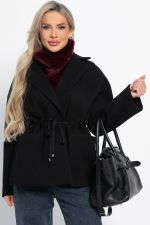 Пальто-пиджак (черный) Б15084-7М LT Collection