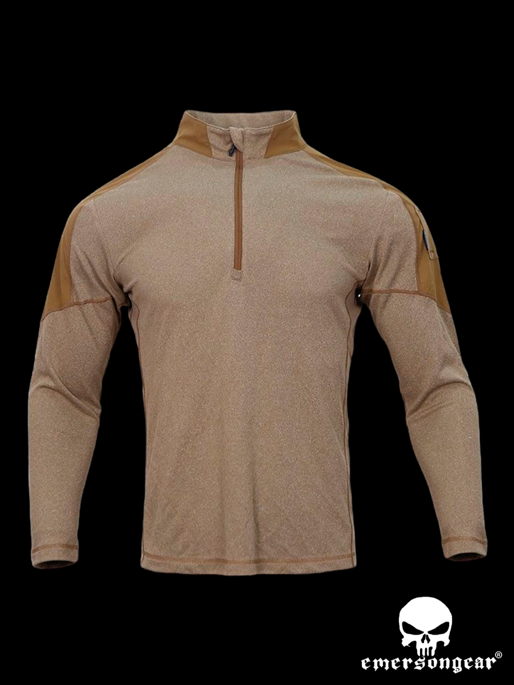 Лонгслив EmersonGear Blue Label Hunter Long Sleeve Polo (EMB9587-KH). Хаки