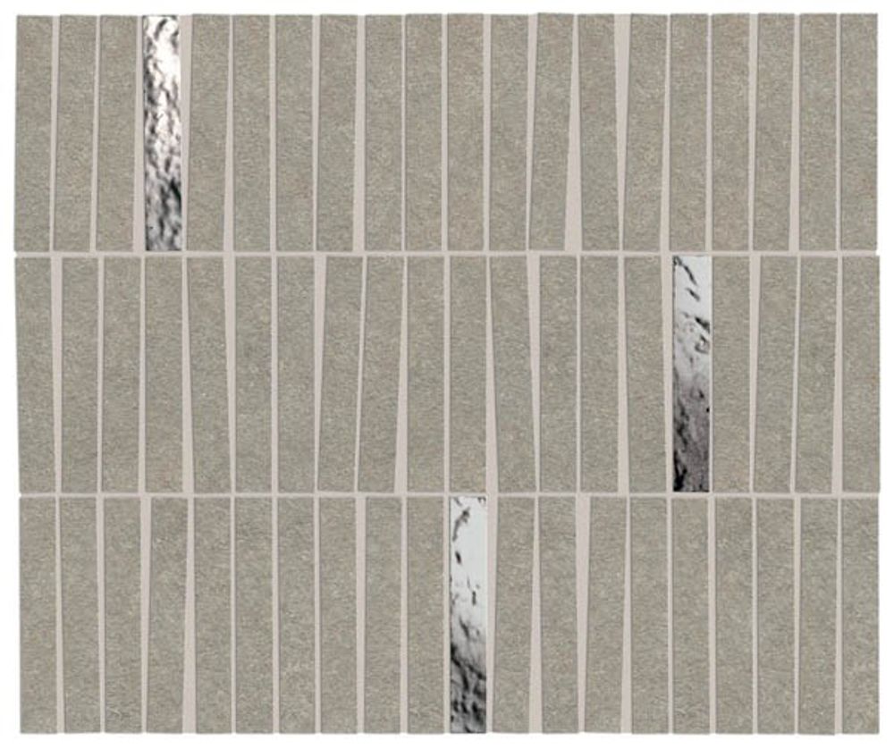 Мозаика Boost Mineral Grey Mosaico Domino Lux