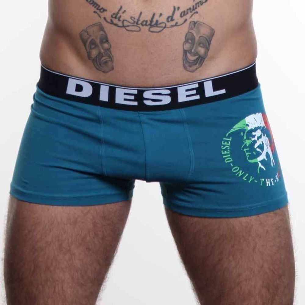 Мужские трусы хипсы синие Diesel DIS0101