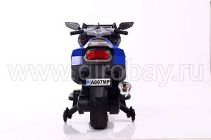 Детский электромотоцикл River Toys SUPERBIKE - MOTO A007MP синий фото №5