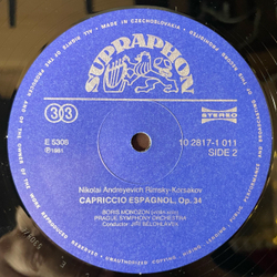 Винтажная виниловая пластинка LP Чайковский, Римский Корсаков, Глинка, Prague Symphony Orchestra, Jir Belohlavek, Capriccio (Italien) (Чехословакия 1981)