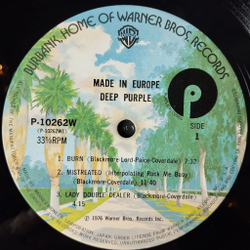 Винтажная виниловая пластинка LP Deep Purple Made In Europe (Japan 1976) (No Obi) Lady Double Dealer