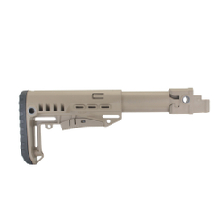 Складной приклад АК-74, DLG Tactical. Черный