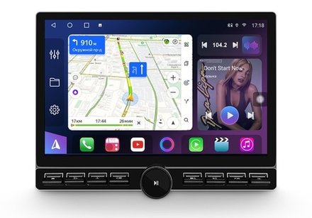Магнитола с кнопками и крутилкой в рамку 9" или 10" - Farcar BM904 на Android 13, монитор 13" QLED+2K, CarPlay, 4G SIM-слот, 4/32ГБ