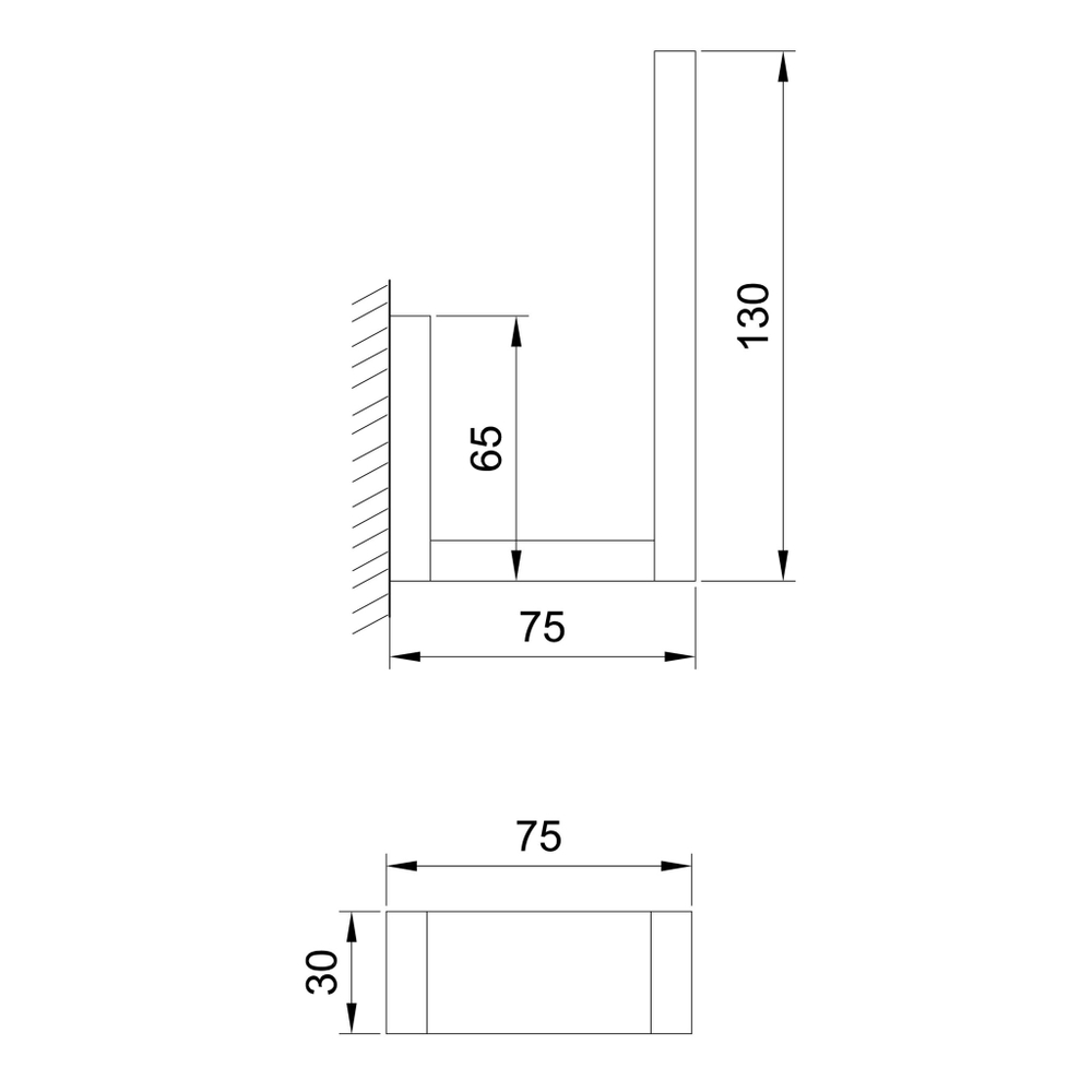 Steinberg Серия 460 Держатель запасного рулона туалетной бумаги, из латуни, хром 460 2850
