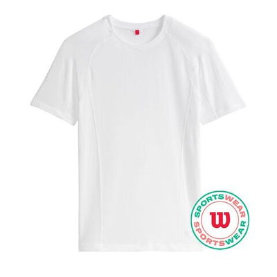 Теннисная футболка Wilson Players Seamless Crew 2.0 - White