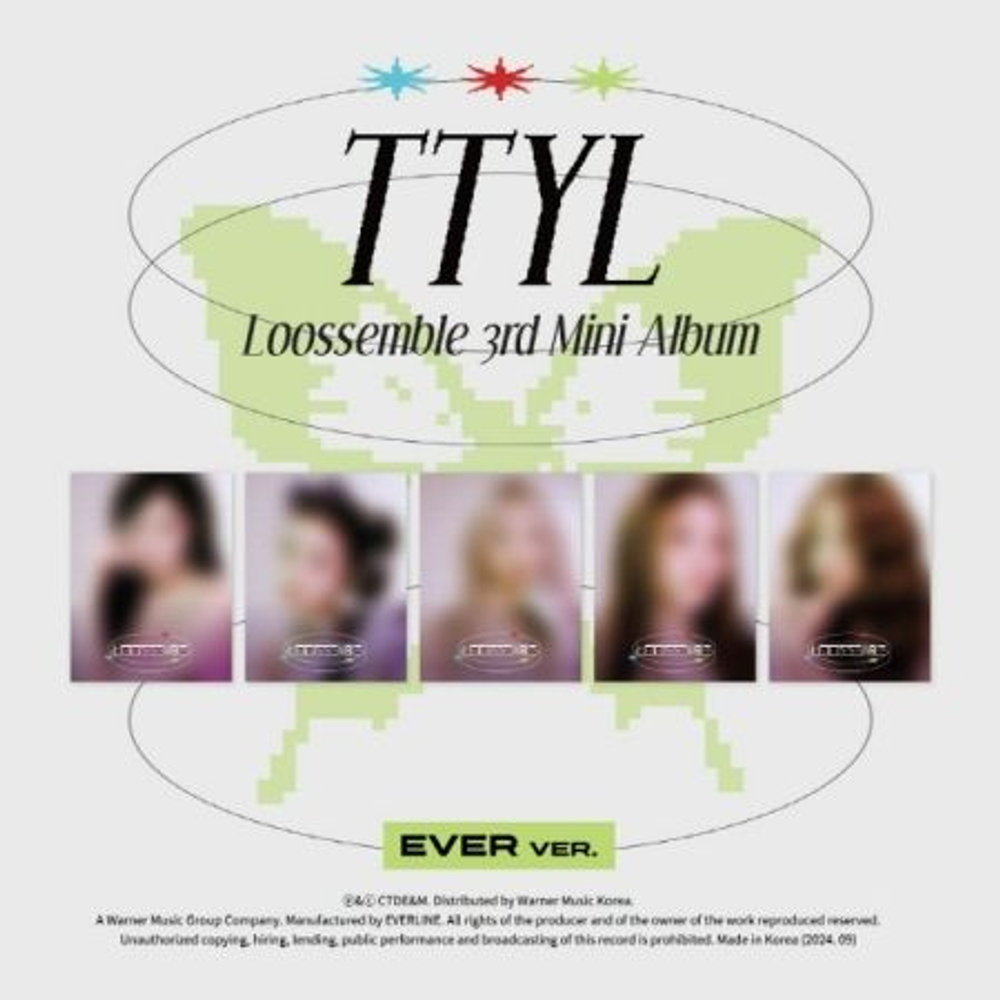 Альбом LOOSSEMBLE - TTYL 3rd Mini Album EVER MUSIC ALBUM 5 Version SET