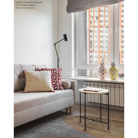 Столик кофейный josen terrazzo, D43 см