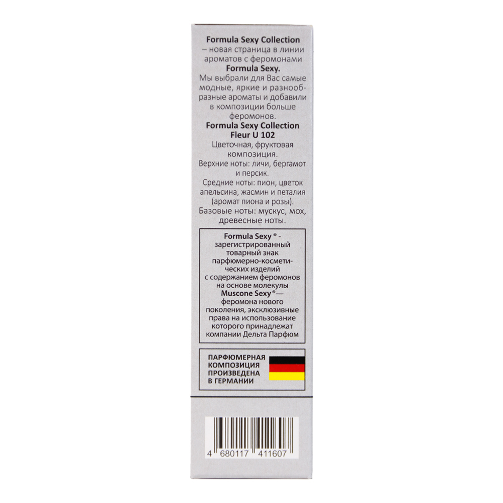 Вода туалетная c феромонами Formula Sexy Fleur U102 (Формула Секси Флёр U102) – 30ml