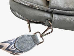 Рюкзак сумка женская из экокожи бежевая QOZA