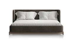 Кровать Basic спальное место 160*200 см (коричневый, рогожка)