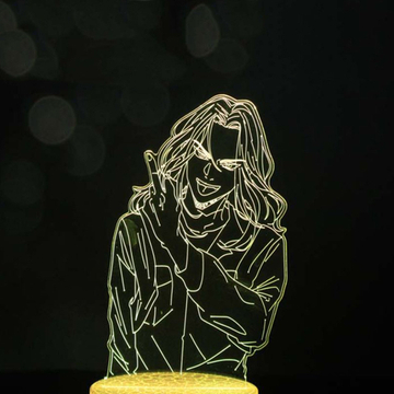 Акриловый светильник на черной подставке "Токийские мстители - Кайске Баджи"