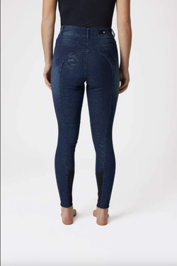 Бриджи с полной силиконовой леей Horze Kaia Denim (EU 36)