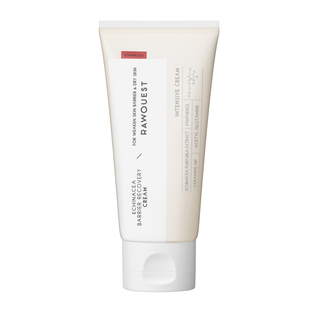 RAWQUEST Увлажняющий крем для лица с пантенолом и гиалуроновой кислотой - Echinacea Barrier Recovery Cream, 80мл