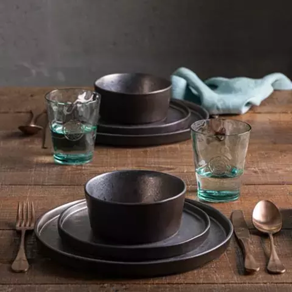 Тарелка 27.2см Costa Nova Lagoa черная