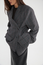 Пиджак "Kletka" sangria