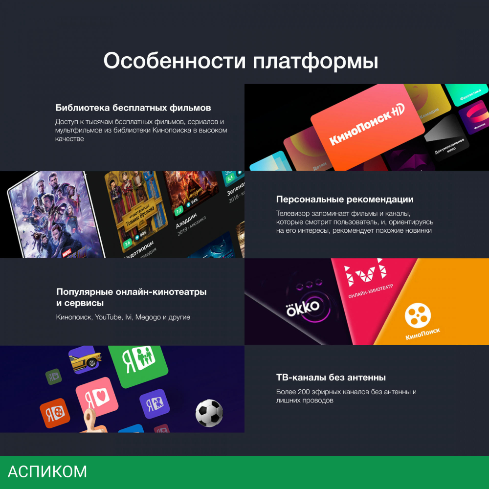 Телевизор LED Starwind 55" SW-LED55UG400