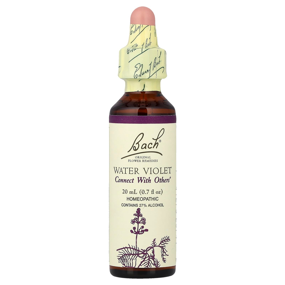 Bach, Original Flower Remedies, фиолетовая вода, 20 мл (0,7 жидк. унц.)