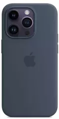 Чехол силиконовый для IPhone 14 Pro Max with MagSafe Storm Blue