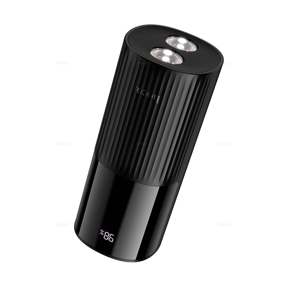 Hoco J150 Stream 22.5W+PD20W+портативный аккумулятор с фонариком (20000mAh) (black)