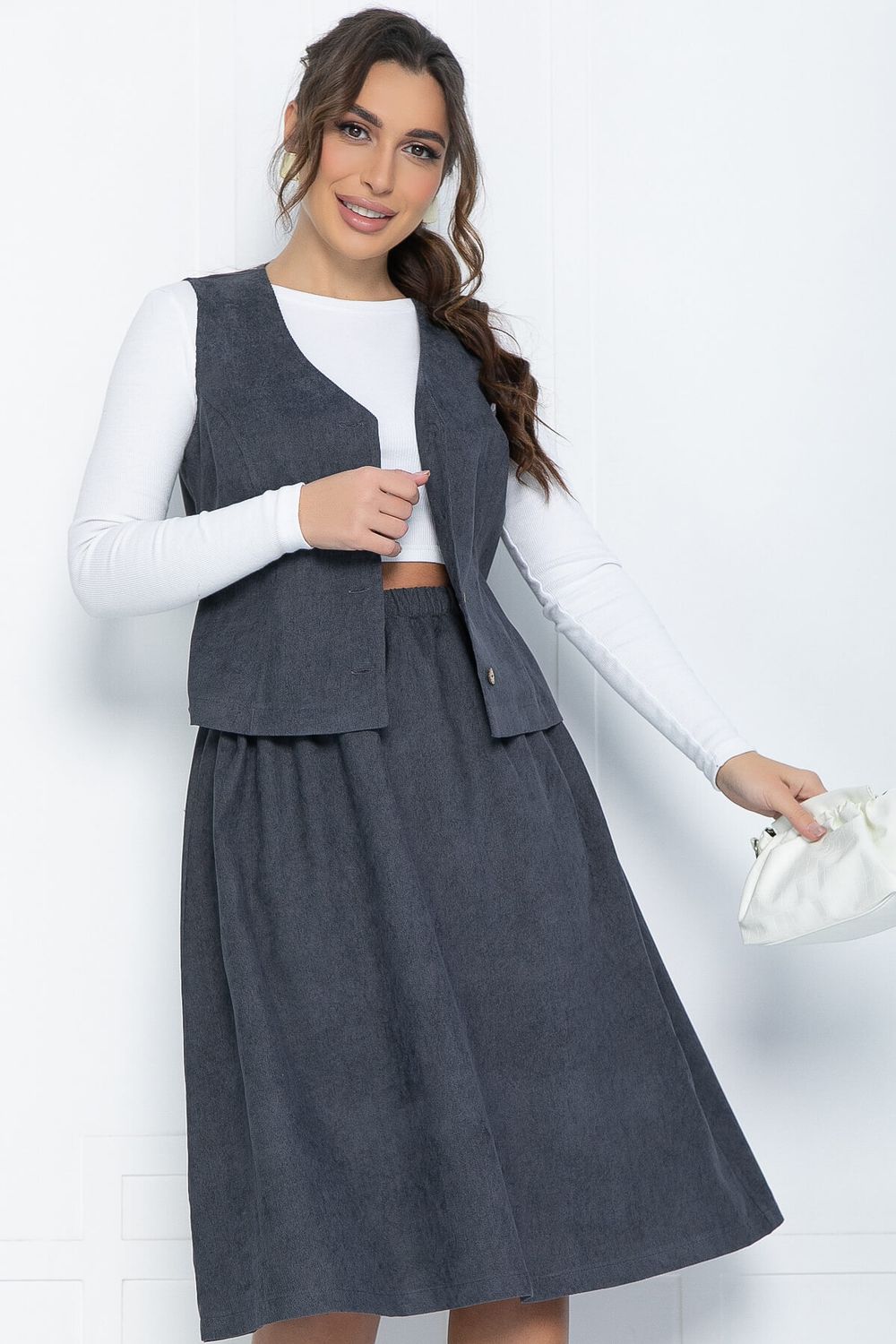 Костюм Жанет (серый) К12033 LT Collection