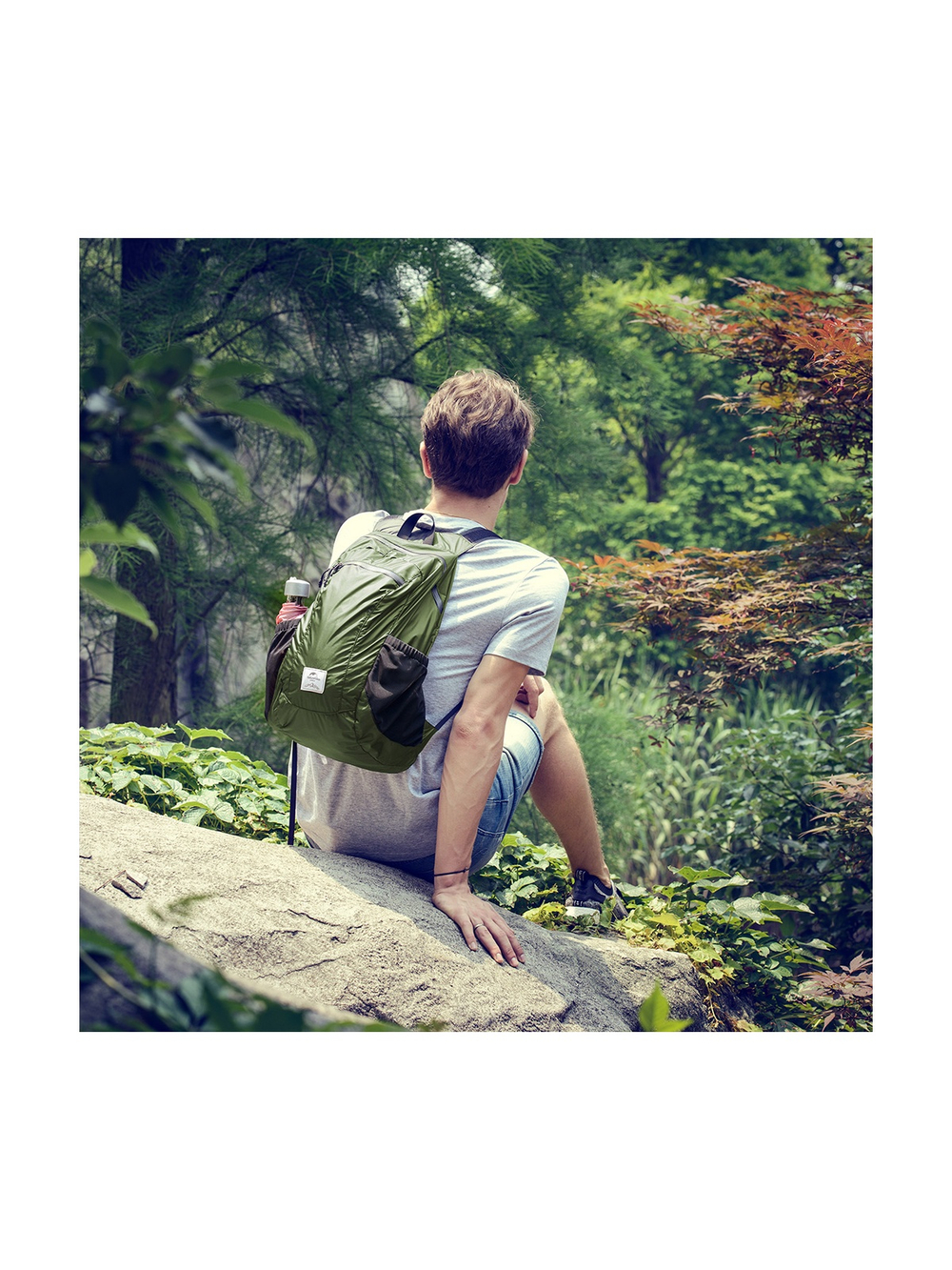 Рюкзак Naturehike 18L NH17A012-B Ultra-Light компактный зеленый