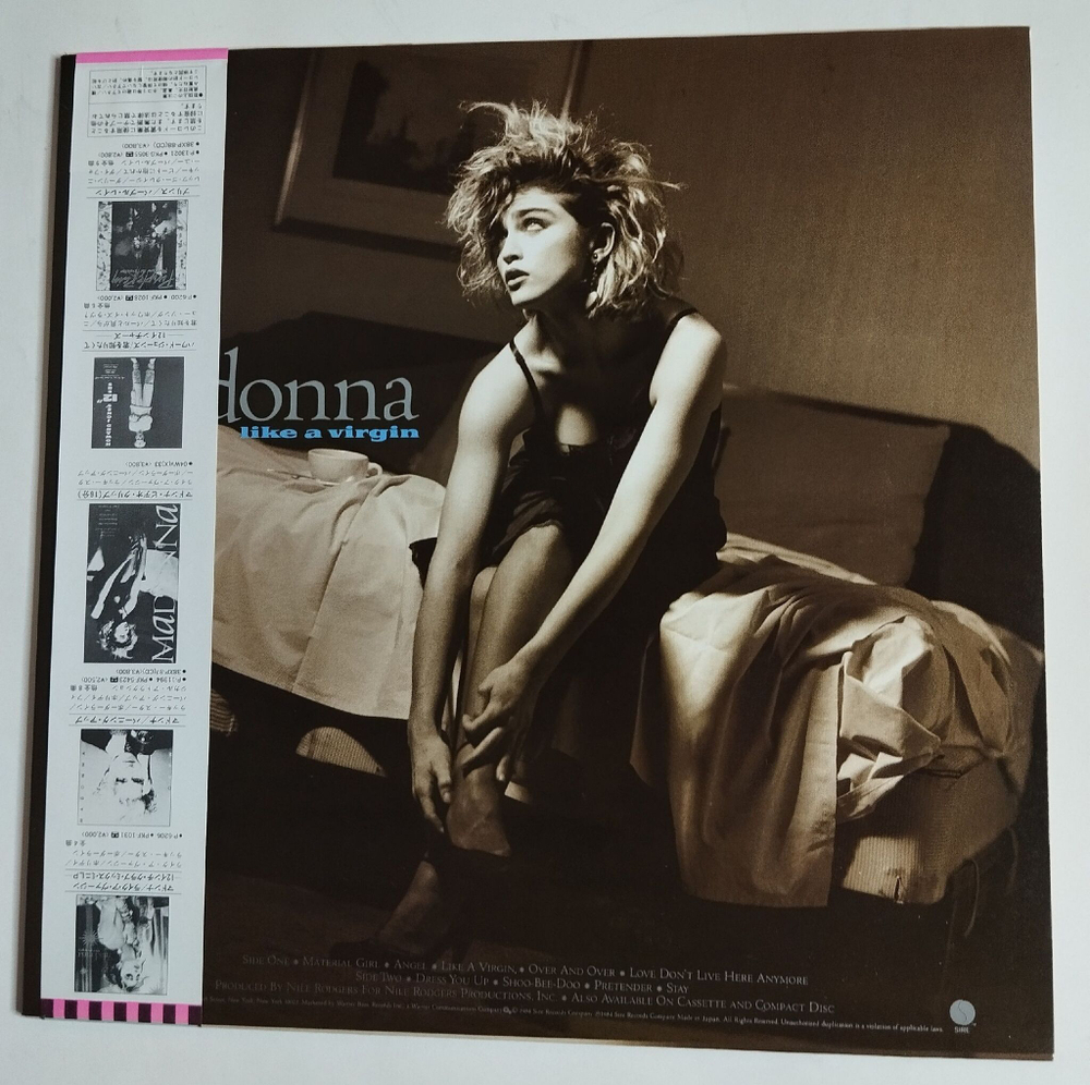 Винтажная виниловая пластинка LP Madonna Like A Virgin (Japan 1984) (Obi)