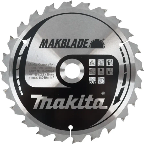 Диск по дереву MAKBLADE 305х30 мм /60T; 5° Makita B-29284