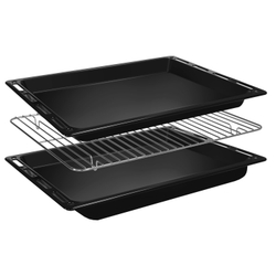 Электрический духовой шкаф встраиваемый GINZZU HOE-219 61л, 13 программ, серый с каталитической очисткой и дисплеем, конвекция, гриль