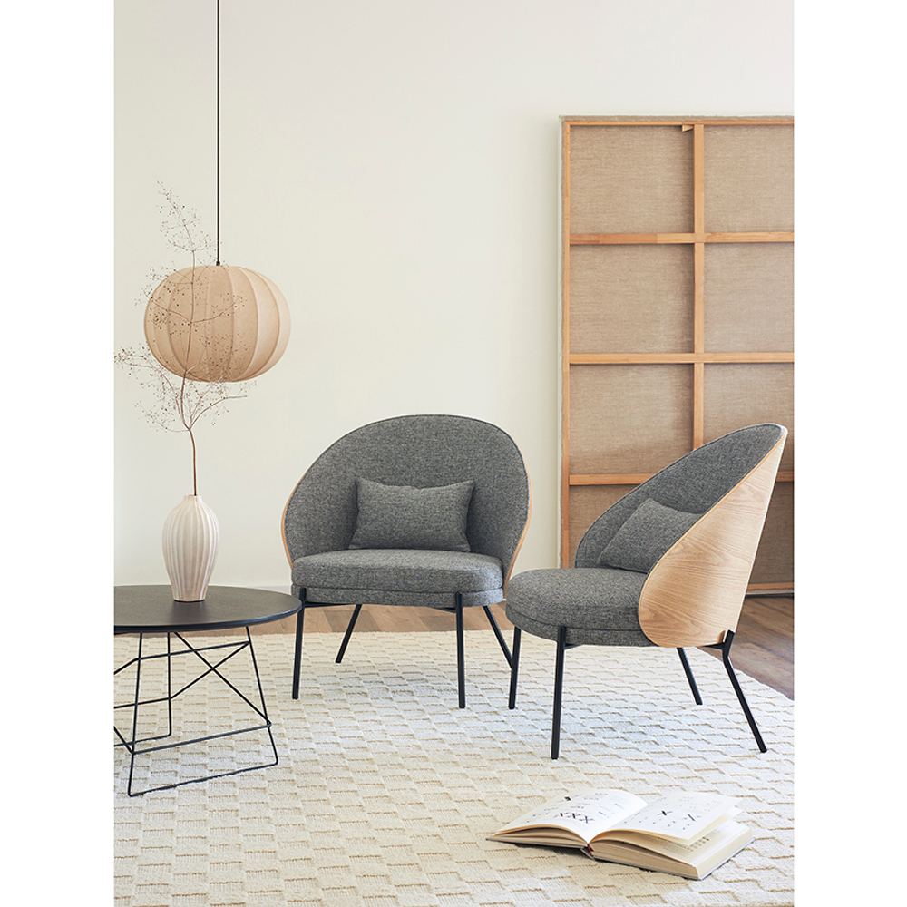 Кресло Cloud, рогожка, грифельно-серое