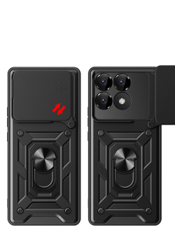 Чехол с кольцом Bumper Case для Poco F6 Pro