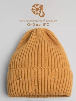 Шапка бини рваная осенняя и снуд