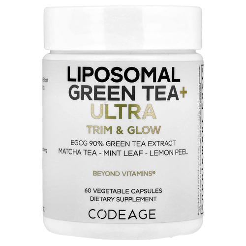 Codeage, Liposomal Green Tea + Ultra Trim & Glow, 60 растительных капсул