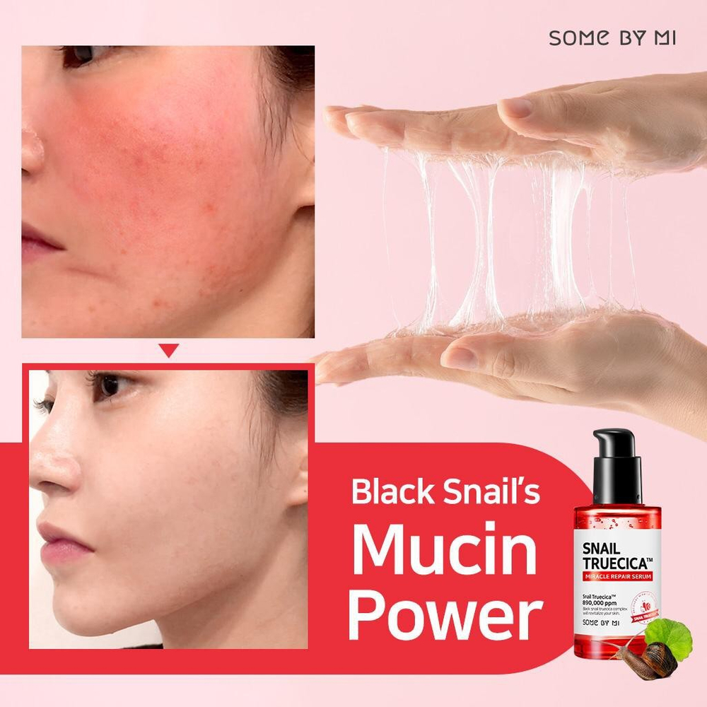 Some By Mi Snail Truecica Miracle Repair Serum восстанавливающая сыворотка с муцином чёрной улитки