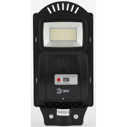 ЭРА Консольный светильник на солн. бат.,SMD,с кронштейном,20W, с датч. движ.,ПДУ,400lm, 5000К, IP65 | Уличное освещение на солнечных батареях