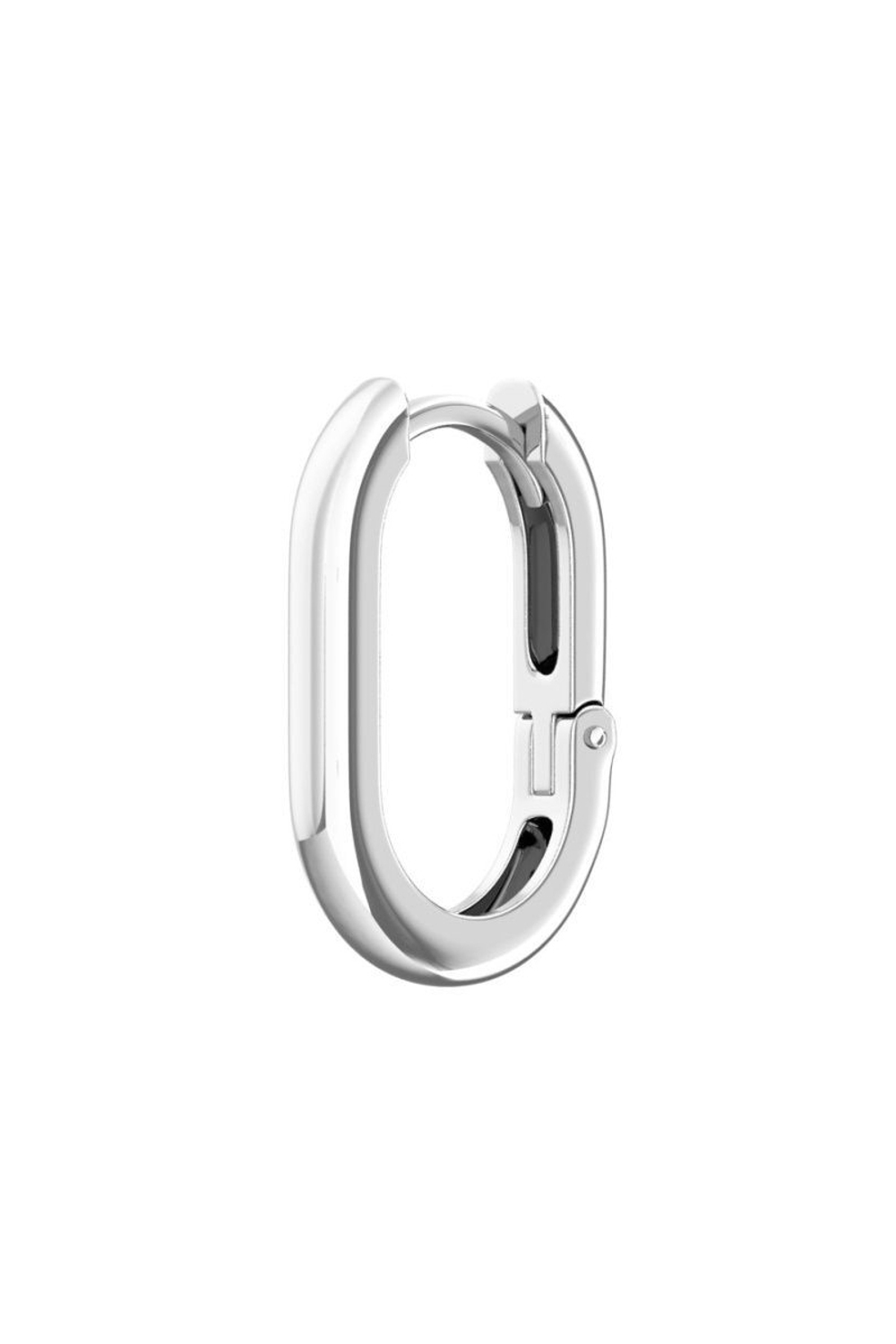 Моносерьга "База" из серебра 1,8 см
