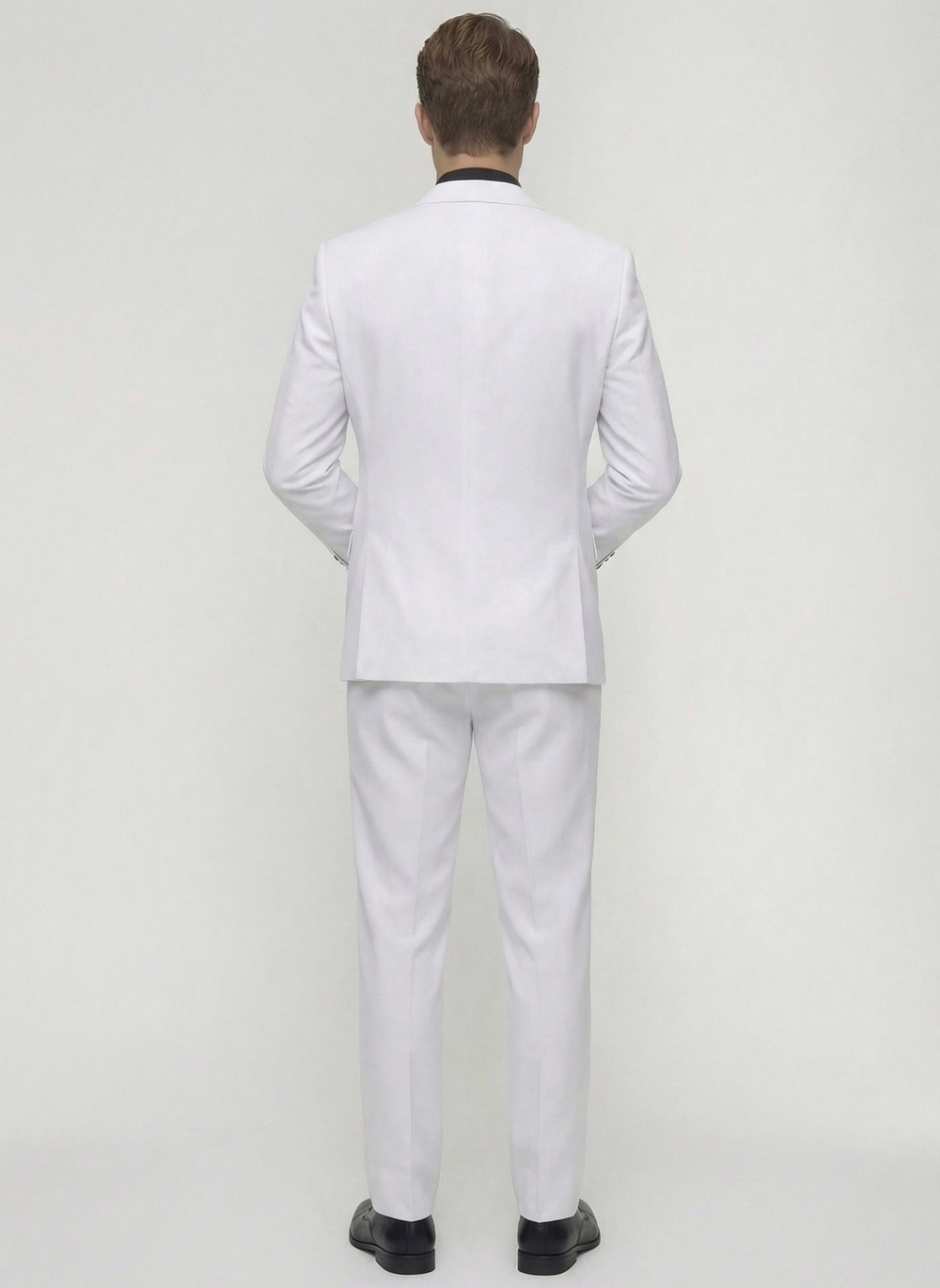 Мужской костюм тройка (белый) А85